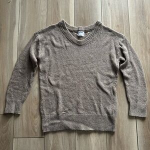 Old Navy Women’s Tan / Brown V-Neck Sweater